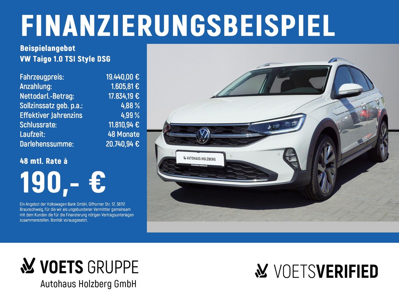 Volkswagen Taigo 1.0 TSI Style DSG AHK+IQDrive+18"