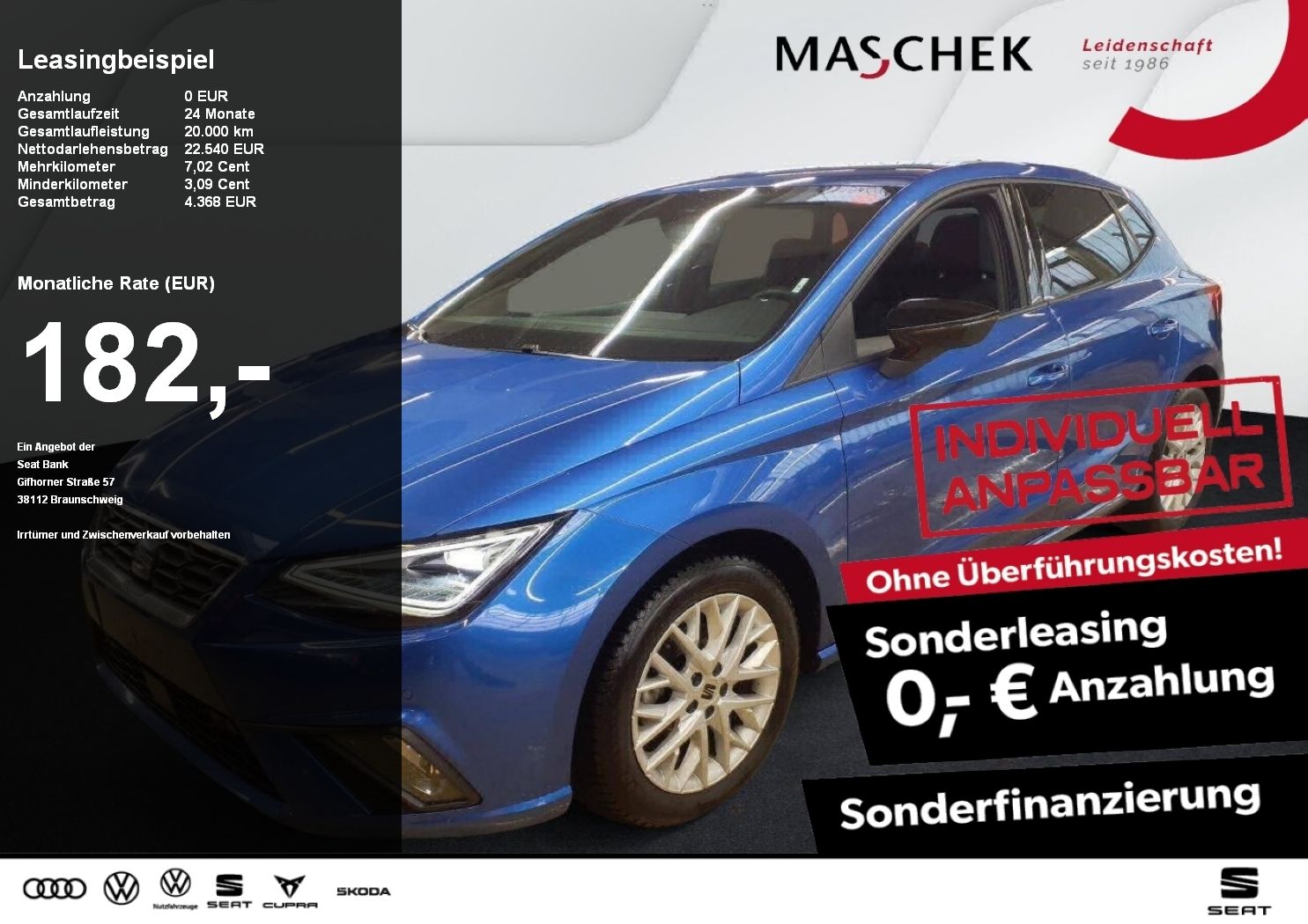Seat Ibiza FR 1.5 TSI DSG Navi ACC R-Cam Sitzh LED