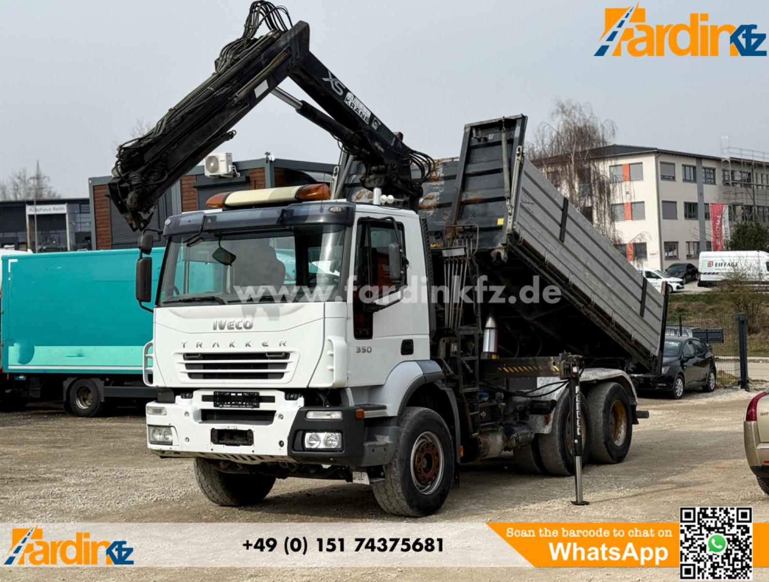 Iveco Trakker AD260T35 6x4 Dreiseitenkipper HIAB 122E