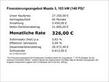 Mazda 3 HOMURA+HEAD-UP+CARPLAY+LED+DAB+AKTIONSWARE!! - weiße Mazda 3