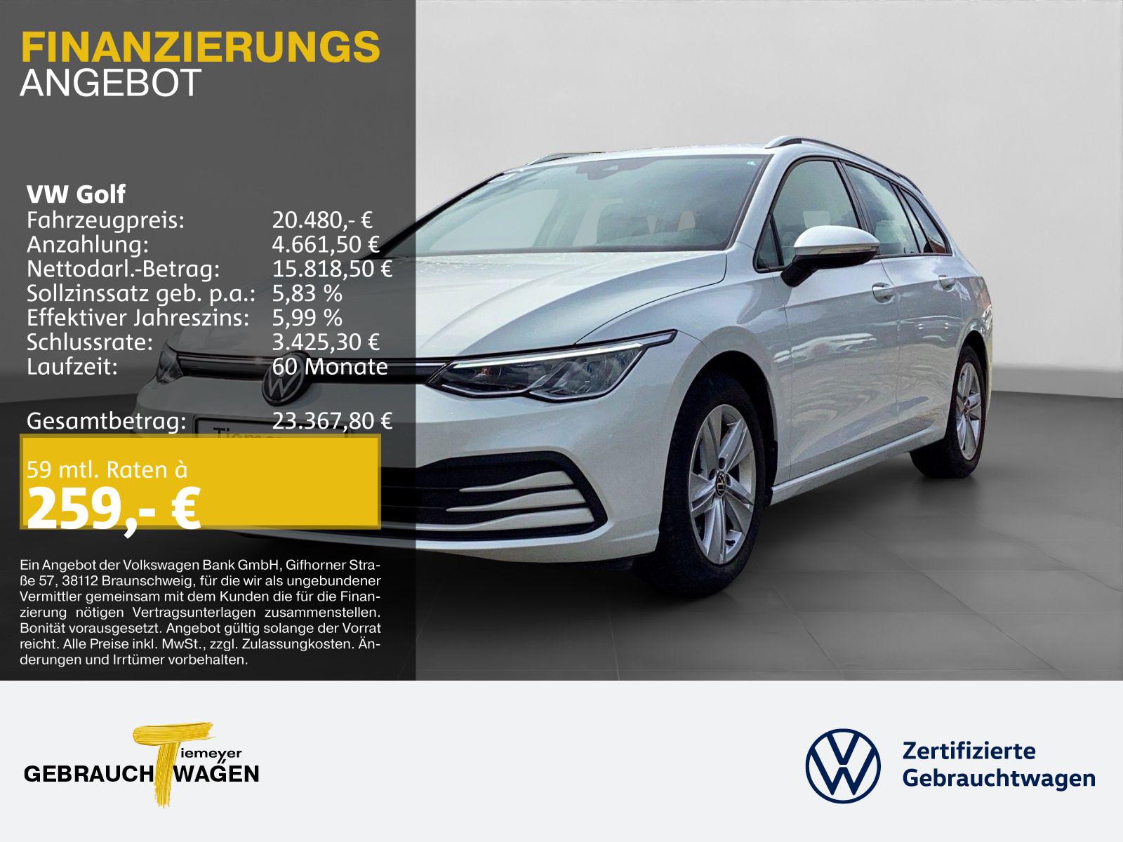 Volkswagen Golf 1.0 eTSI DSG LIFE NAVI SITZHZG GJR