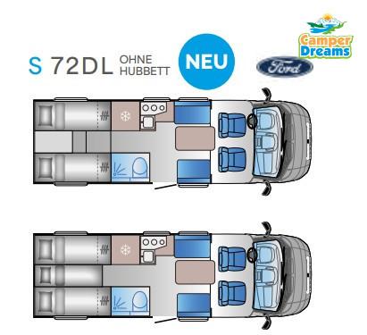 Sun Living S 72DL 165 PS / 3500 Kg Heavy / Automatik
