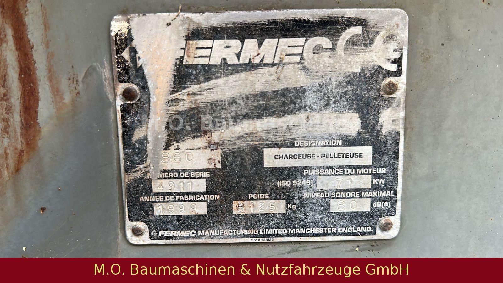 Fahrzeugabbildung Fermec 860 / Klappschaufel / Kontagewicht /
