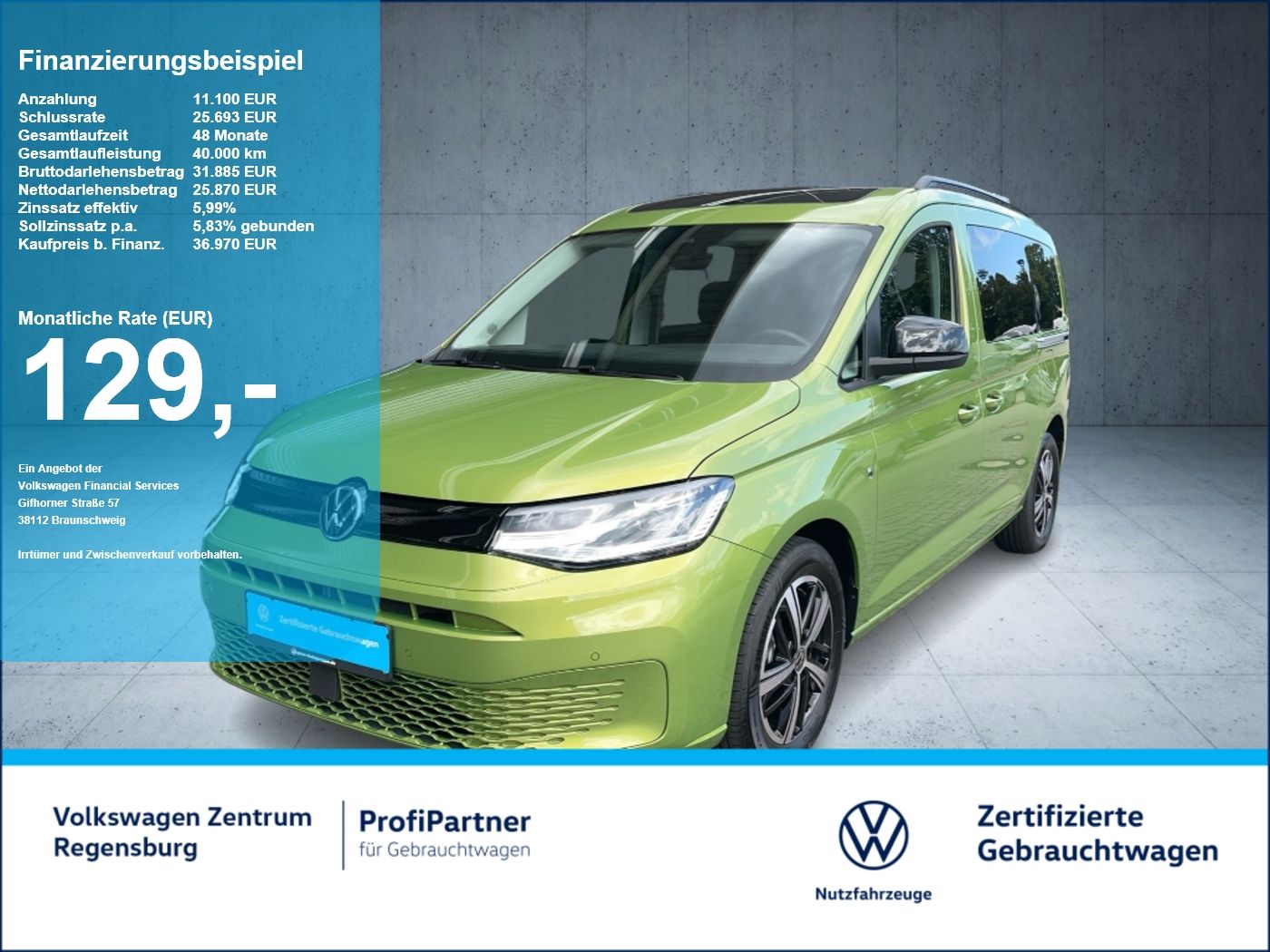 Volkswagen Caddy California TSI MAXI LED R-KAMERA ACC PDC