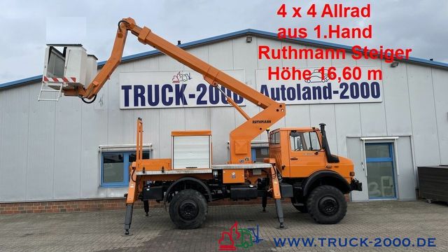 Unimog U 1850 L 4x4 Ruthmann Steiger 17m seitl.12m 1.Hd