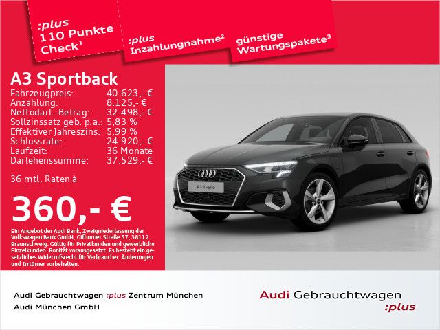 Audi A3 Sportback 40 TFSI e S tronic advanced Navi+/V