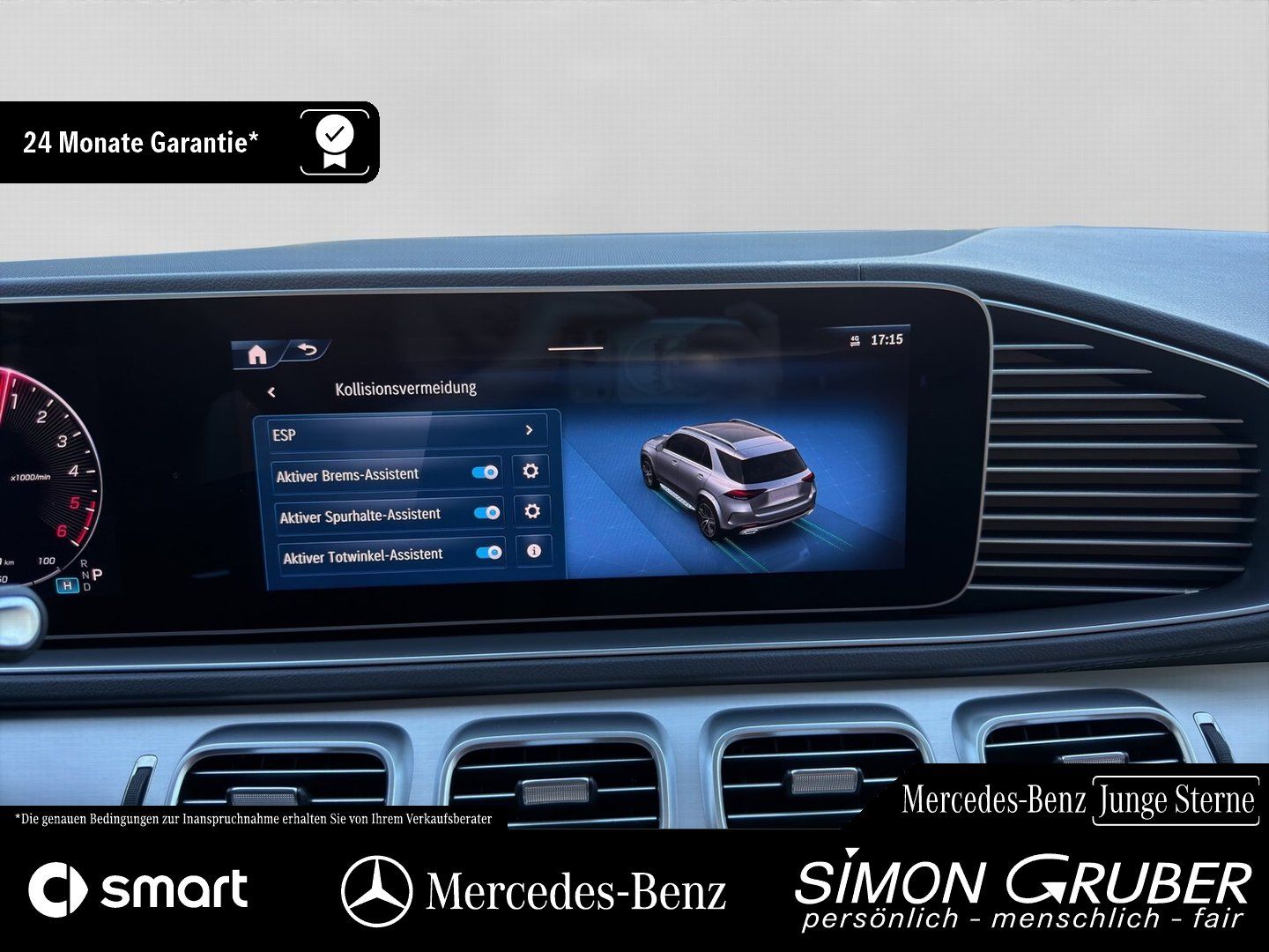 Fahrzeugabbildung Mercedes-Benz GLE 350 de 4M AMG Pano Burm Airmatic Leder AHK