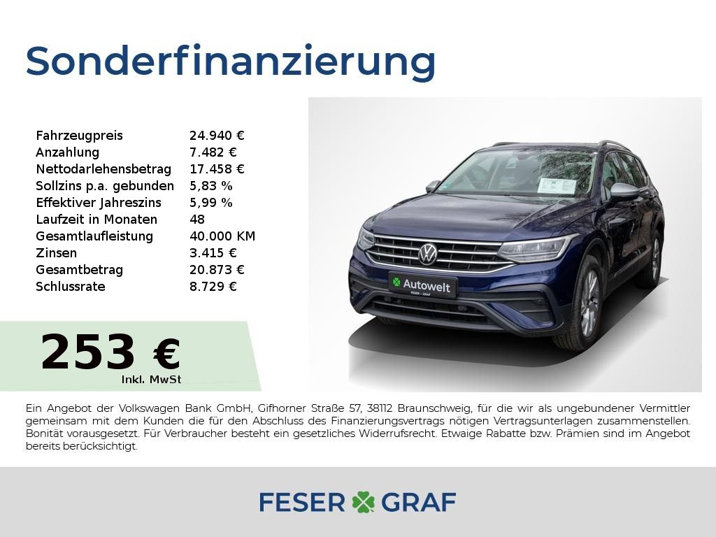 VW Tiguan Allspace 2.0 TDI Life DSG AHK/Kamera/Pano