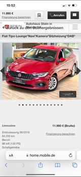 Fiat Tipo 1.4 T-Jet LOUNGE LOUNGE - Fiat Tipo in Wuppertal