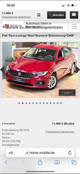 Fiat Tipo 1.4 T-Jet LOUNGE LOUNGE - Fiat Tipo von privat