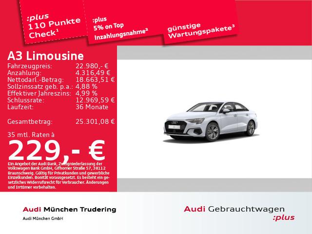 Audi A3 Limousine 30 TFSI 81(110) kW(PS) Schaltgetrie