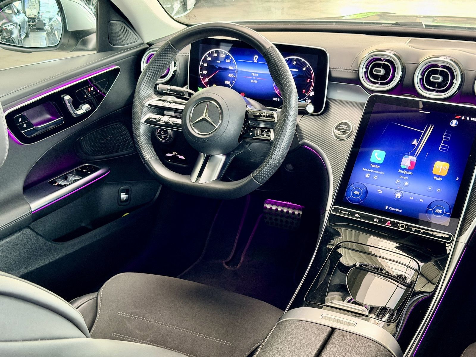 Mercedes-Benz C 220 d AMG Pano Kamera Distronic Memory MBUX KE foto 13