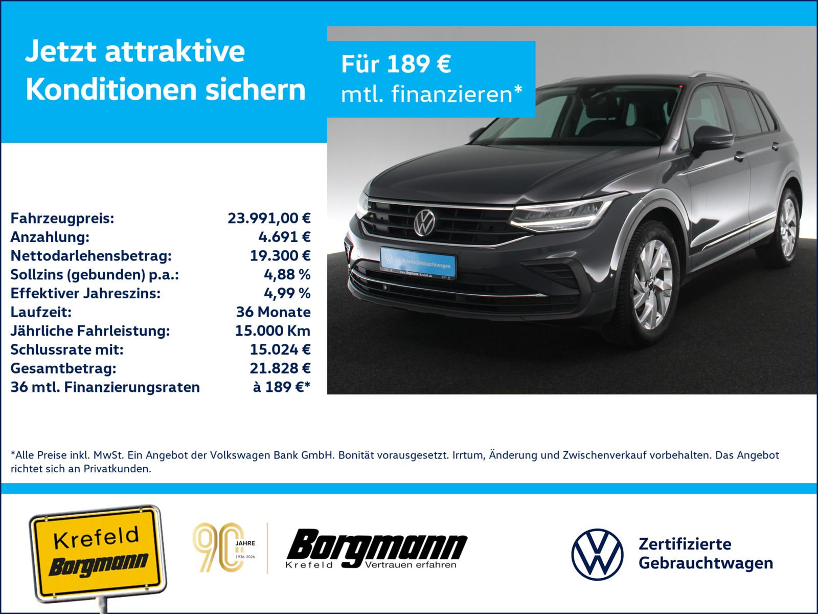 Volkswagen Tiguan 2.0 TDI Active AHK LED ACC NAVI KAMERA