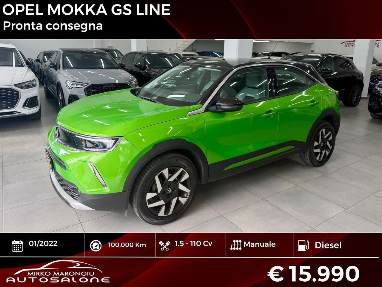 Opel Mokka 1.5 diesel GS Line FINANZIABILE