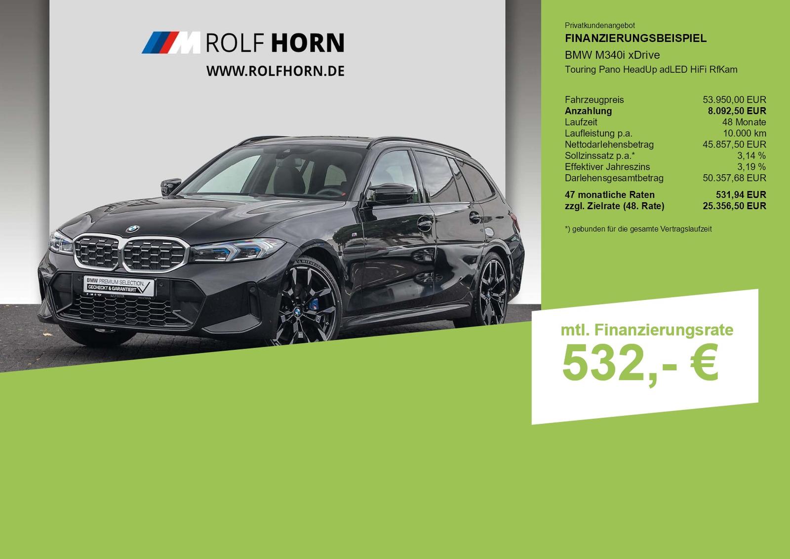 BMW M340i xDrive Touring Pano HeadUp adLED HiFi RfKa