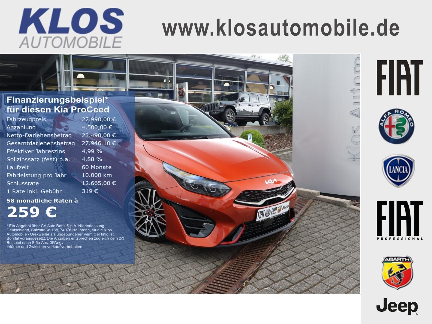 Kia ProCeed GT 1.6 T-GDI DCT NAVI PANO KAMERA LEDER 