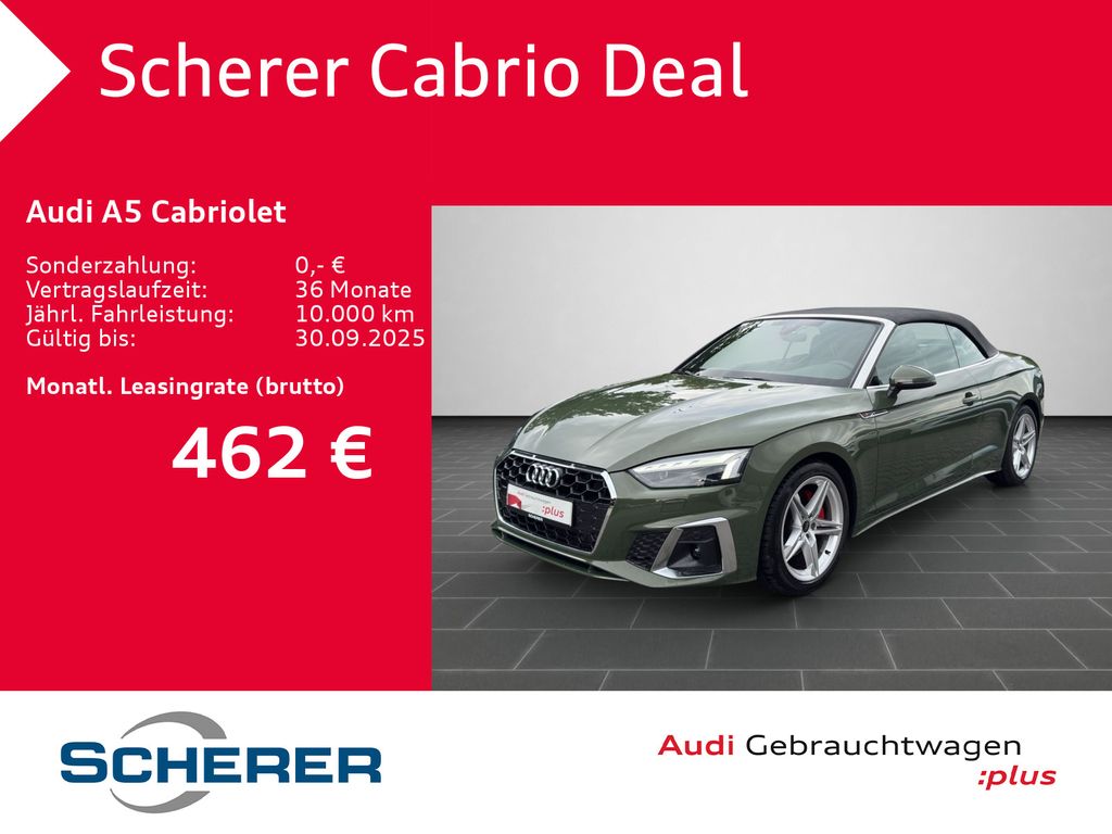 A5 Cabriolet 40 TDI S line S tronic LASER NAVI A