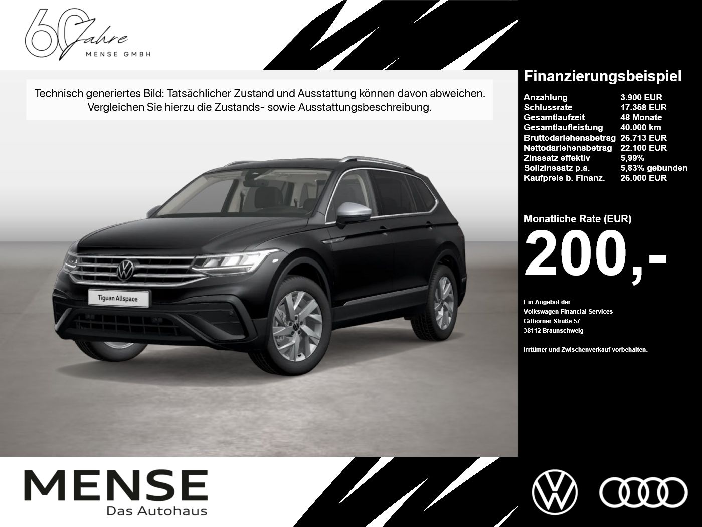 Volkswagen Tiguan Allspace 2.0TDI DSG Life AHK HUD ACC LED