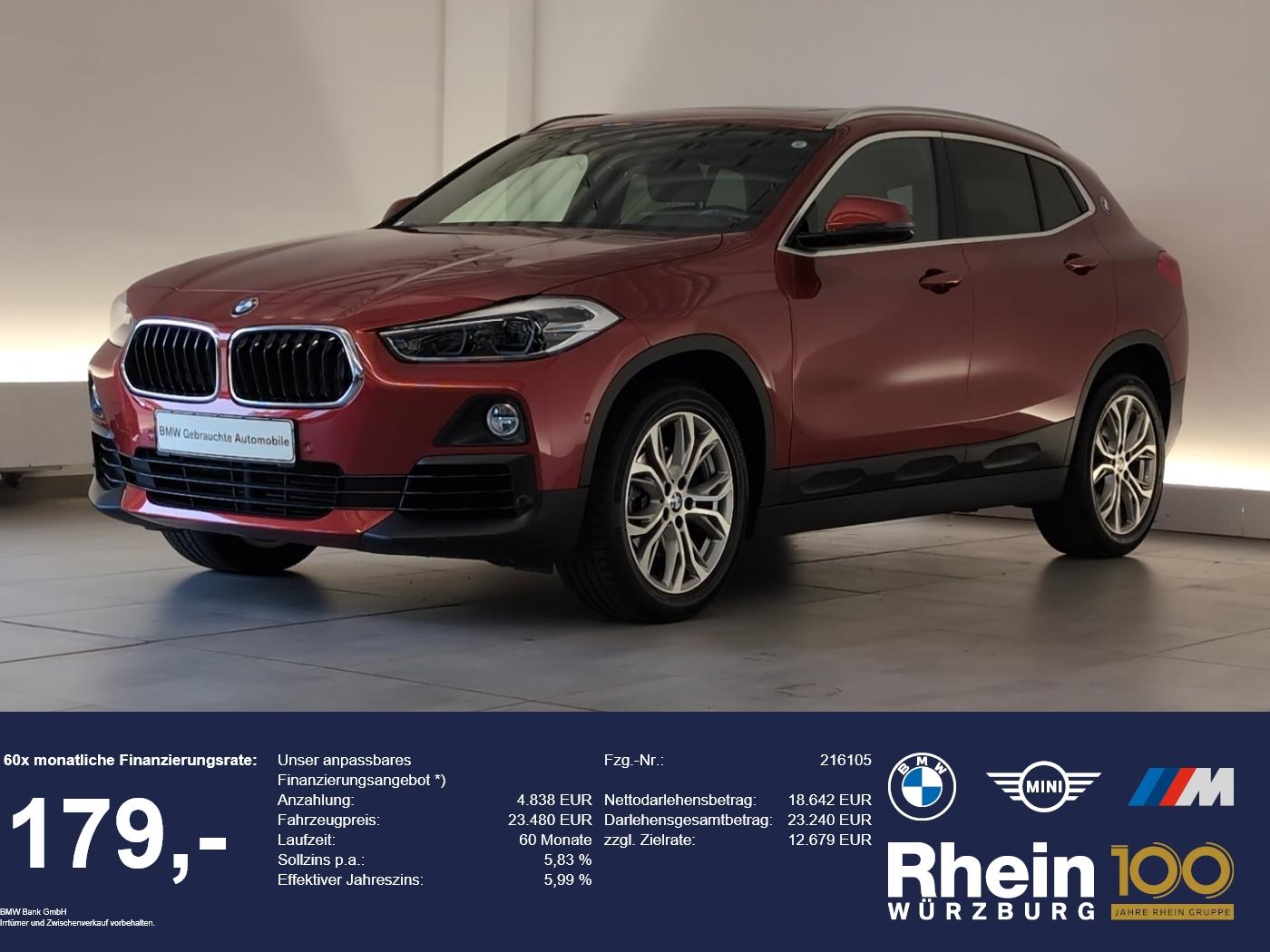BMW X2 sDrive18i Navi/LED/RFK/Pano/HuD/DAB/SLI Navi/