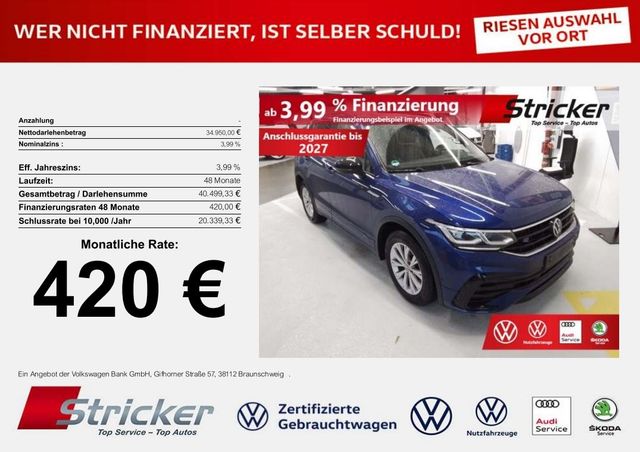 Volkswagen Tiguan R-Line Black Style 2.0TDI 420,-ohne Anzah