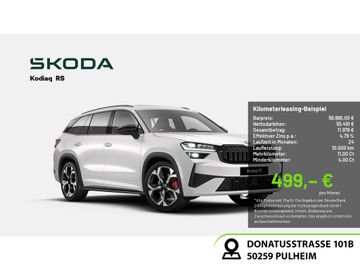 Skoda Leasingangebot: Skoda Kodiaq 2.0 TSI RS 4x4 MATRIX-LED AHK 360° PANO