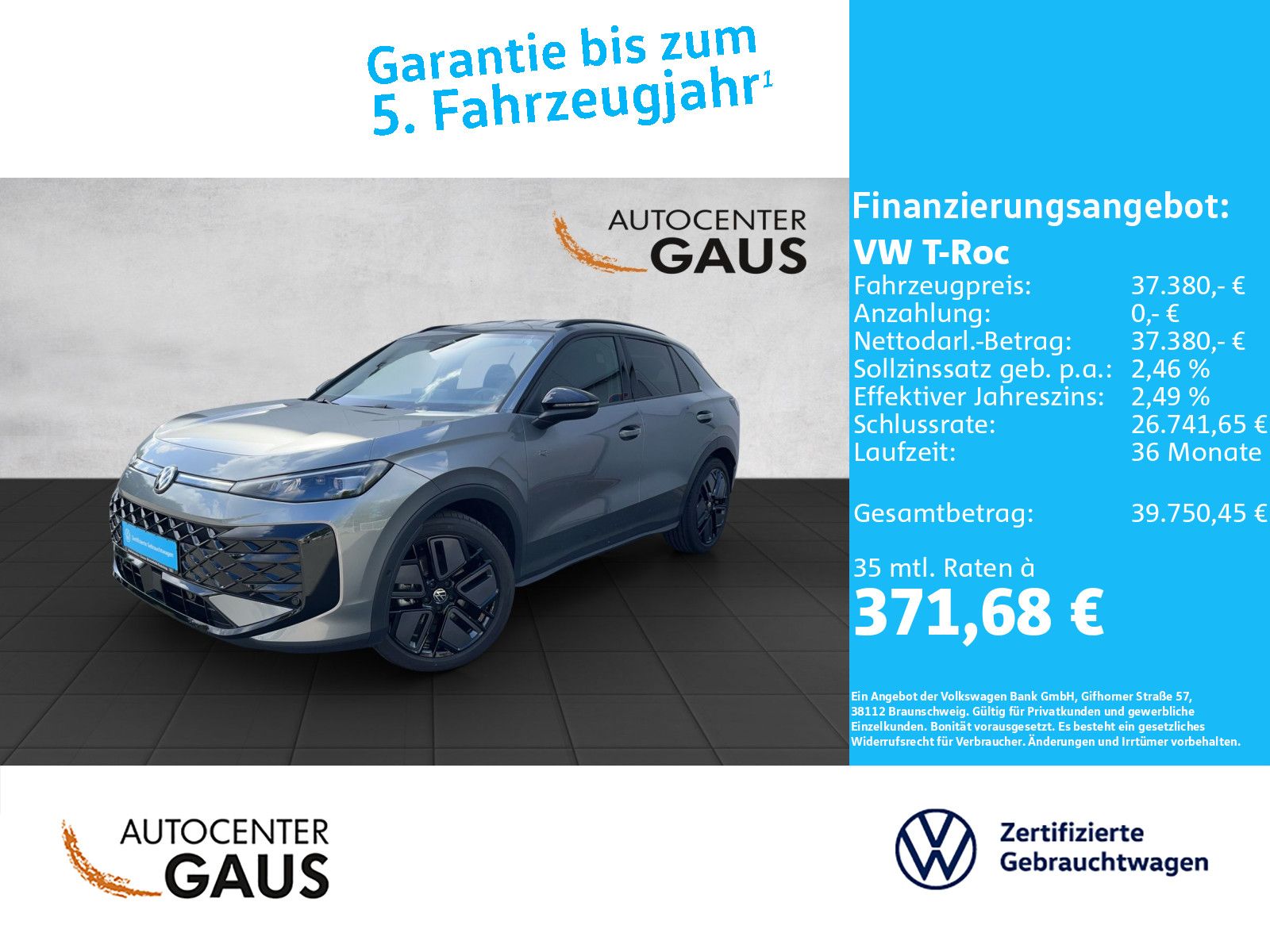 T-Roc R-Line 1.5 eTSI Navi*ACC*Black Style