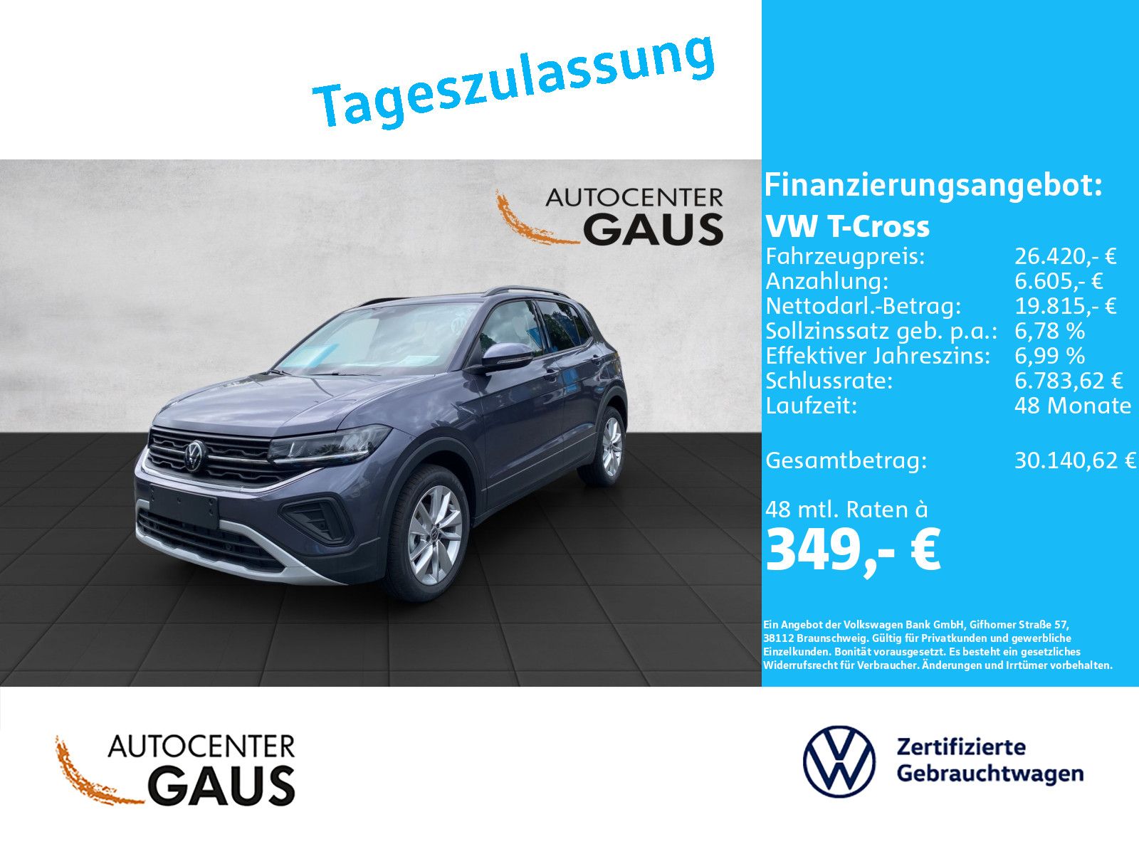 Volkswagen T-Cross Life 1.0 TSI DSG LED ACC Kamera CarPlay foto 2