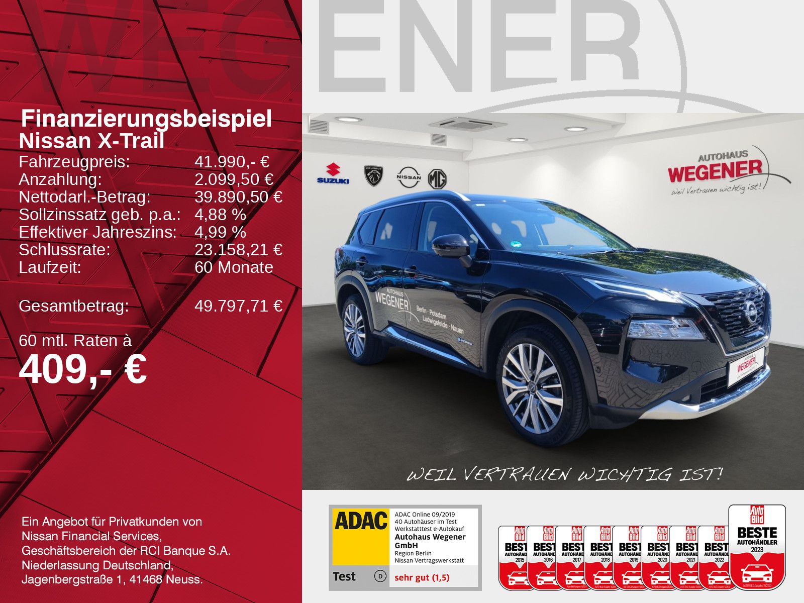Nissan X-TRAIL 1.5 VC-T e-4ORCE 213 PS imagem 2