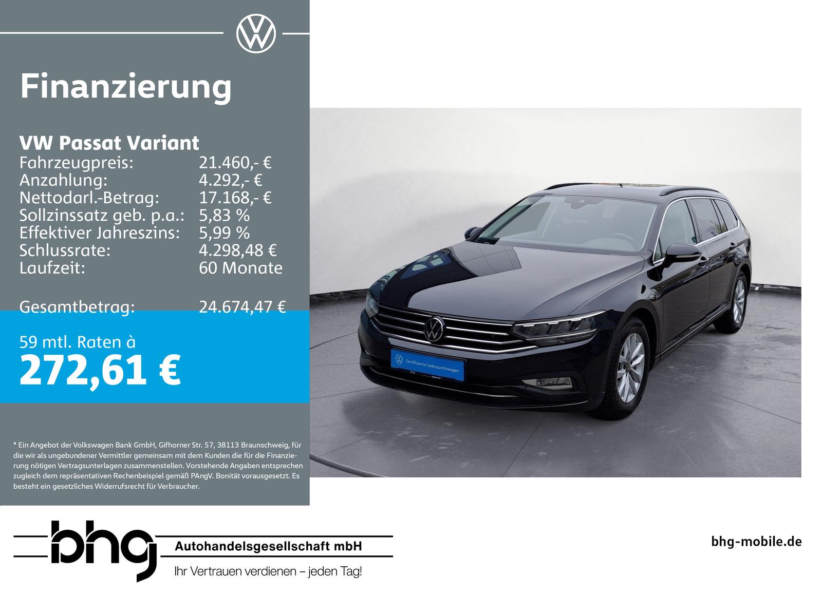 Volkswagen Passat Variant 1.5 TSI DSG Business AHK Navi PDC