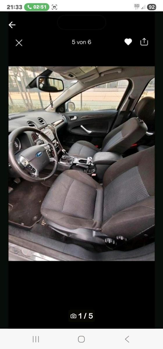 Ford Mondeo 2007 — engine 140 HP (103kW)