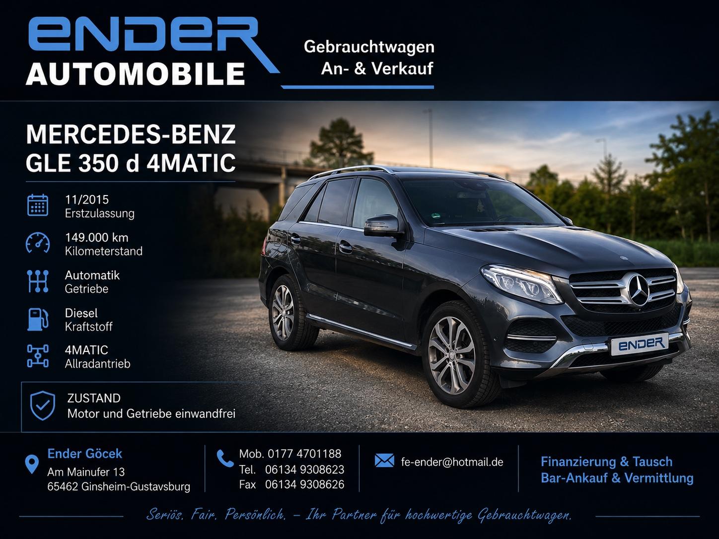 Mercedes-Benz GLE 350 GLE GLE 350 d 4Matic