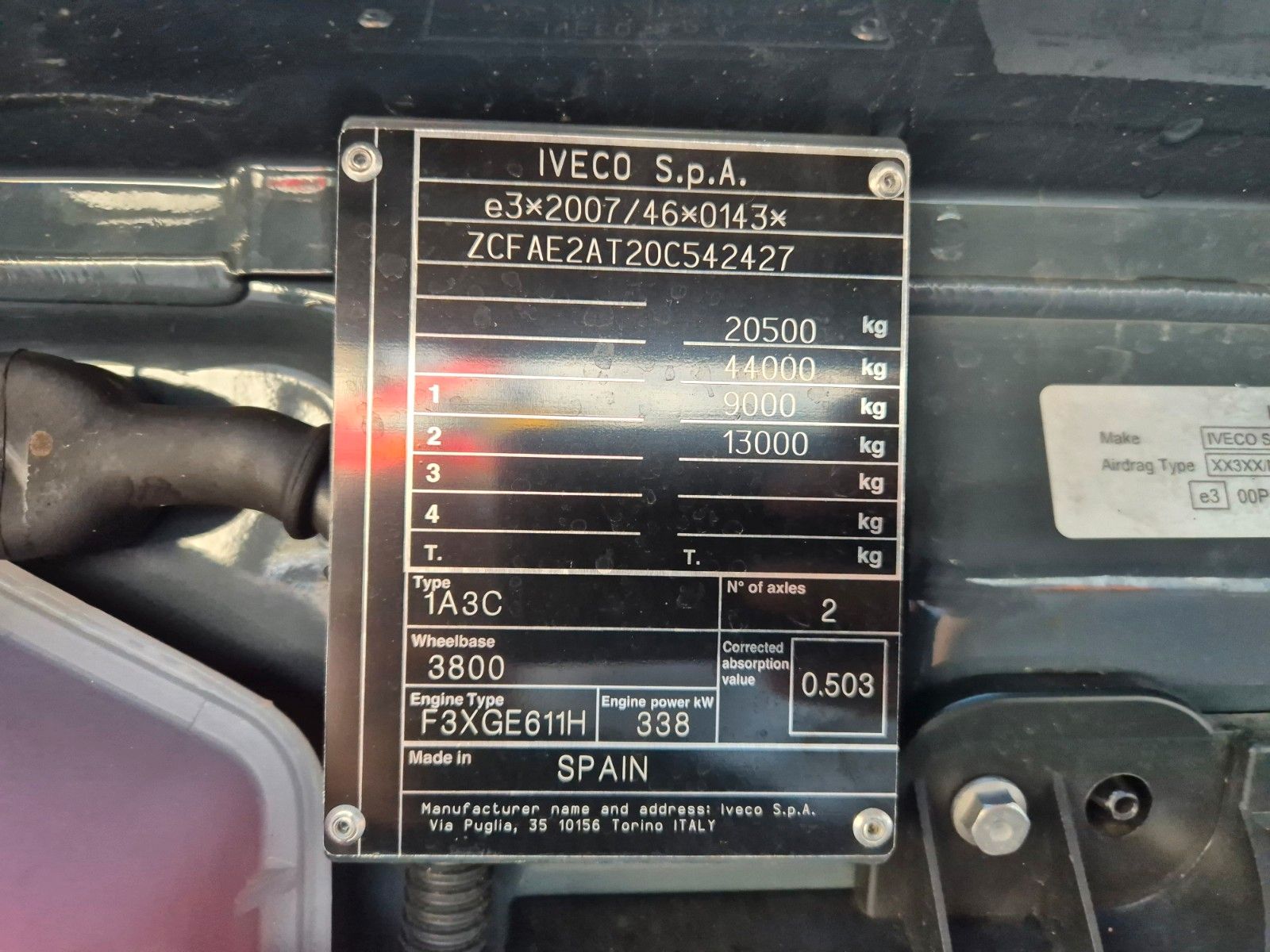 Fahrzeugabbildung Iveco AD200X46/P HR OFF Palfinger PK 12.501 Funk AHK