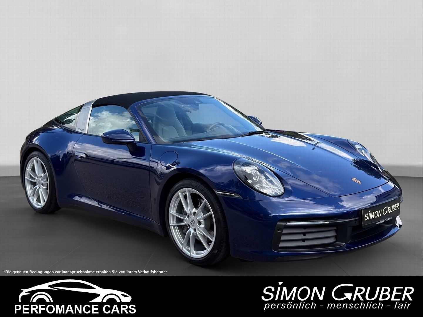 Fahrzeugabbildung Porsche 911 Carrera 3.0 Targa 4 Enzianblaumet 1.Hand TOP