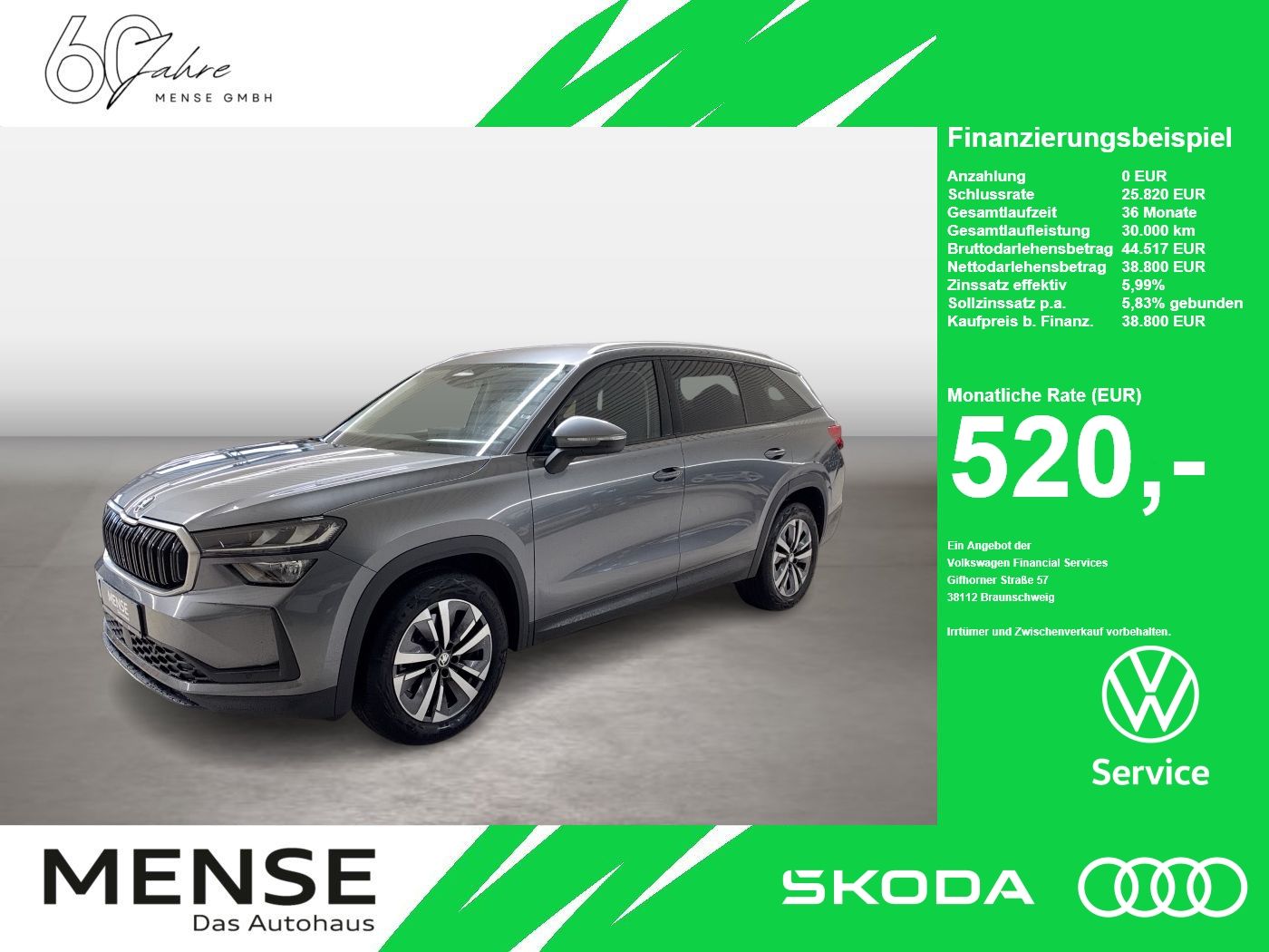 Skoda Kodiaq Selection 2.0l TDI 142kW 7-Gang-DSG 4x4 A