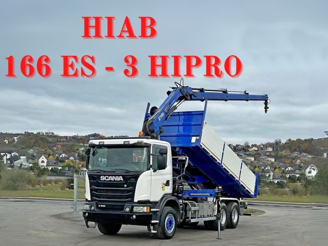 Scania G400 Kipper 6,30m *HIAB 166 ES-3 HIPRO/FUNK *6x4