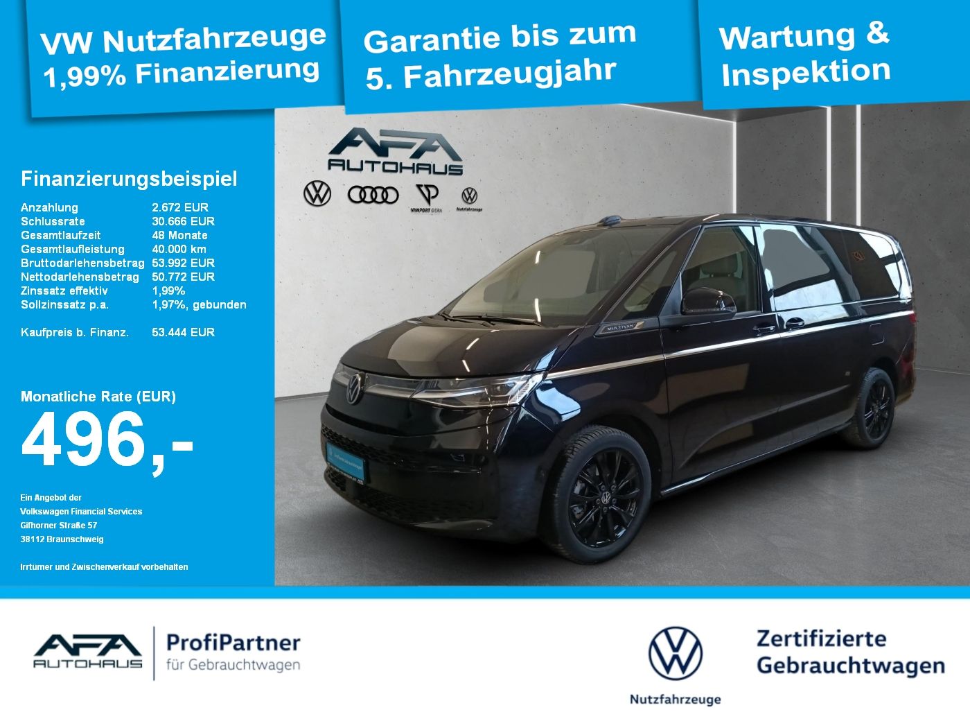 Volkswagen T7 Multivan 2.0 TDI lang Style DSG AHK*IQ.Light*