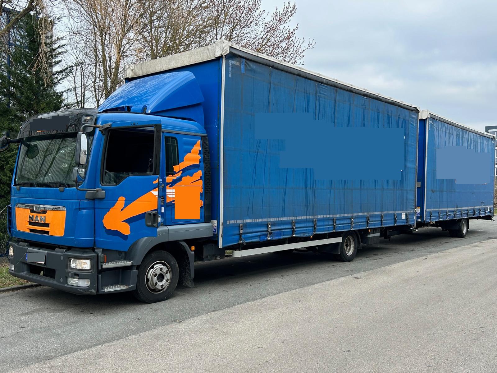 MAN TGL 8.220 BL + 1 Achs ANhänge Eur o 5 wie 8.180