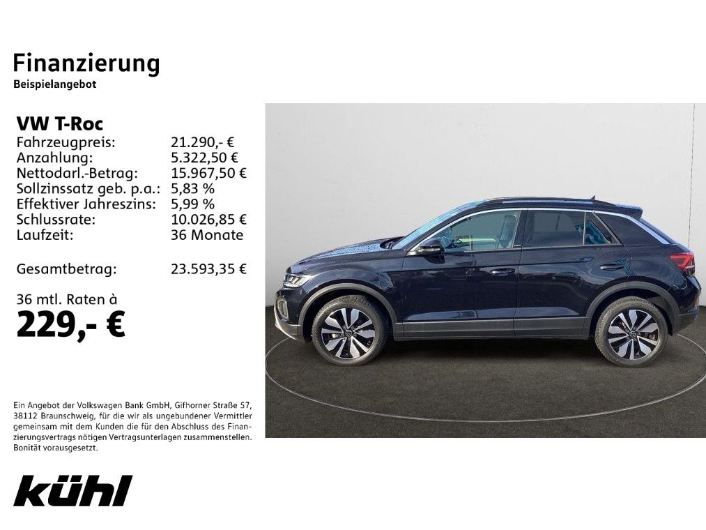 Volkswagen T-Roc 1.0 TSI Move Navi Kamera Digital Cockpit foto 2