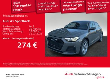 Audi Leasingangebot: Audi A1 Sportback 25 TFSI S tronic LED CarPlay ACC