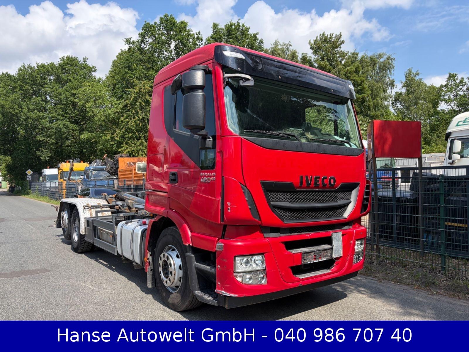 Iveco Stralis 420 Abrollkipper*German*Meiller*Funk*E6*