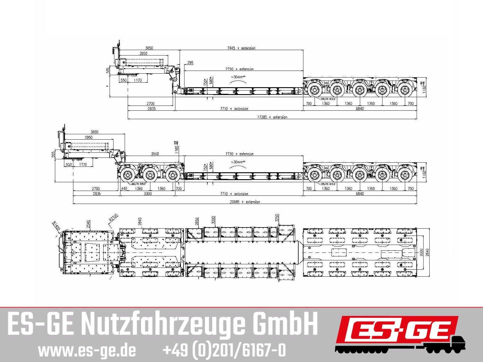 Faymonville MAX Trailer 3+5 Tiefbett (Baggerbett)