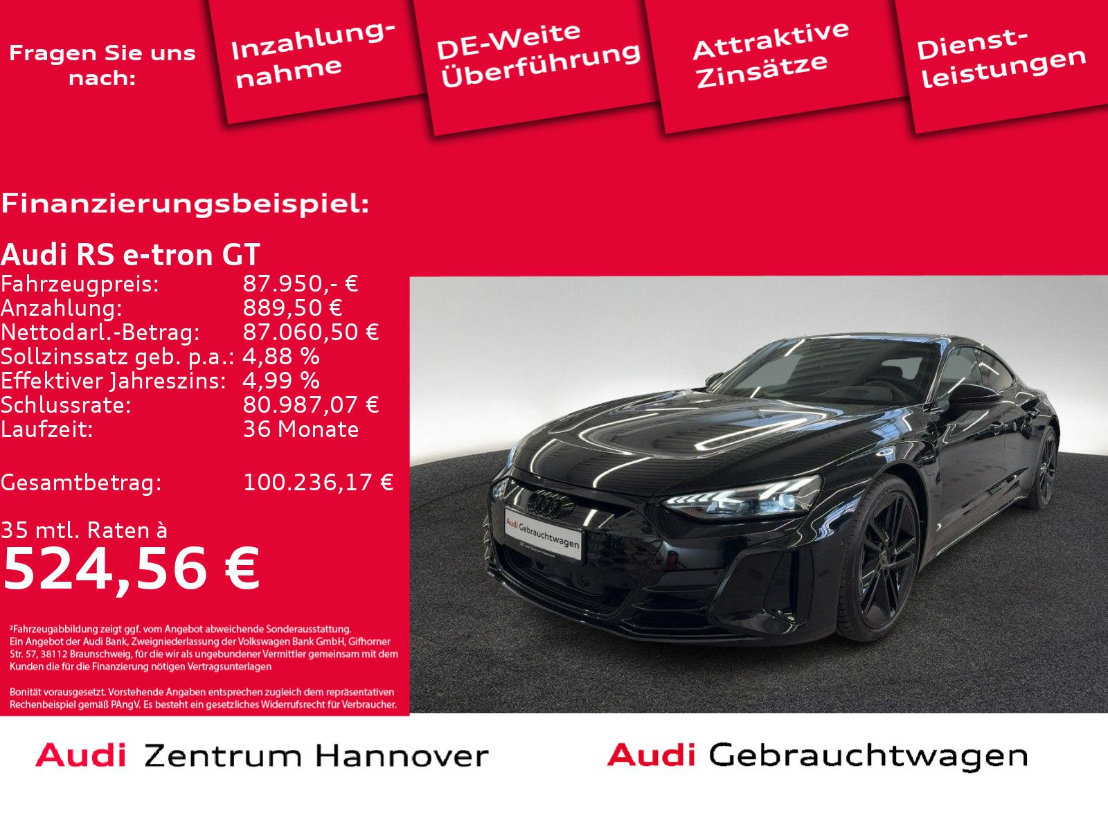 Audi RS e-tron GT quattro B&O Matrix Pano Memory