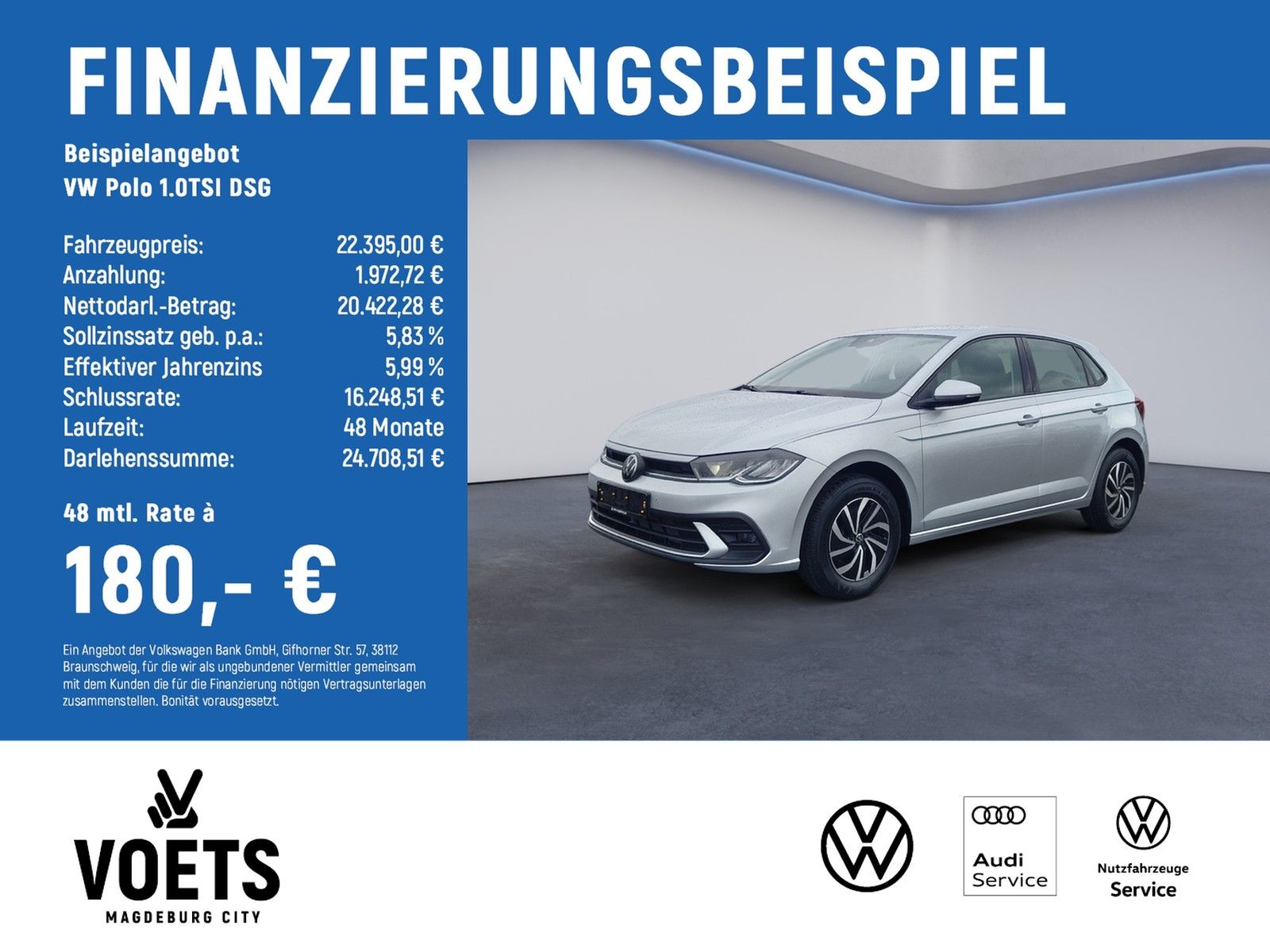 Volkswagen Polo 1.0TSI DSG Life LED+DAB+SHZ+APPLE CARPLAY+