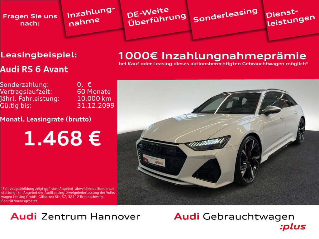 Audi RS 6 Avant 4.0 TFSI quattro HuD Laser Pano AHK D