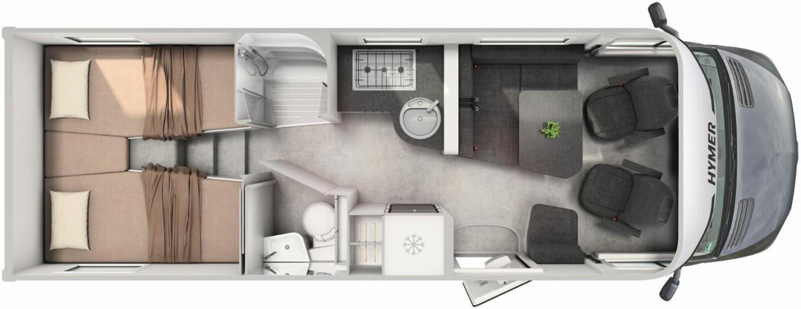 HYMER / ERIBA / HYMERCAR B-Klasse ML T BlackLine 780 volle Hütte -27.495
