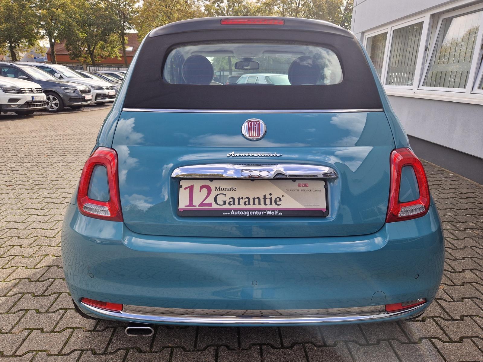 Fiat 500  Cabrio Anniversario *PDC*Tempomat*Klimaauto