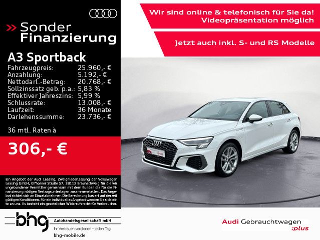 Audi A3 Sportback 40 TFSIe S-line LED/Head-up/Kamera/