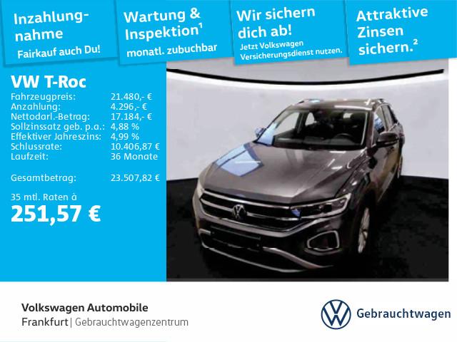 Volkswagen T-ROC 1.5 TSI DSG Style Navi Spurhalteassistent