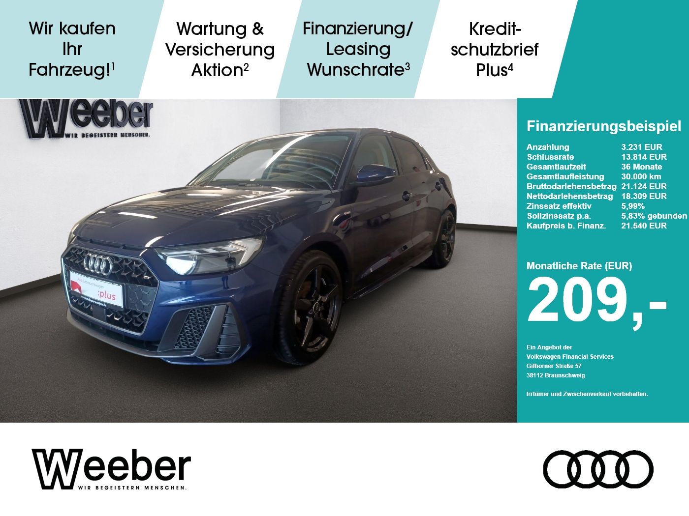 Audi A1 Sportback S line *17 LM*SHZ*LED*GRA*NAVI*