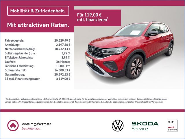 T-Cross 1.0 TSI Goal, Navi, Keyless, Rear View,